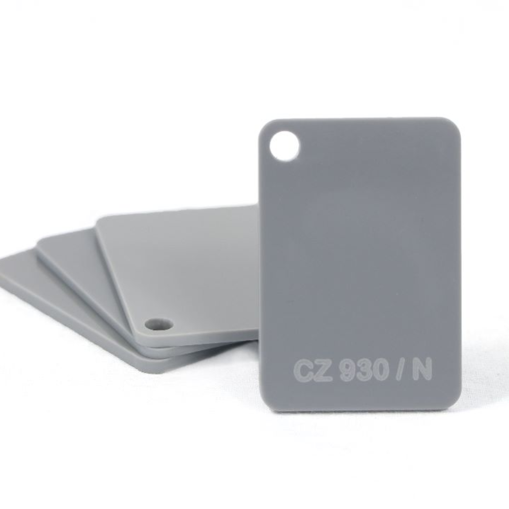CHAPA DE ACRILICO CINZA 1000X2000X3MM, , large